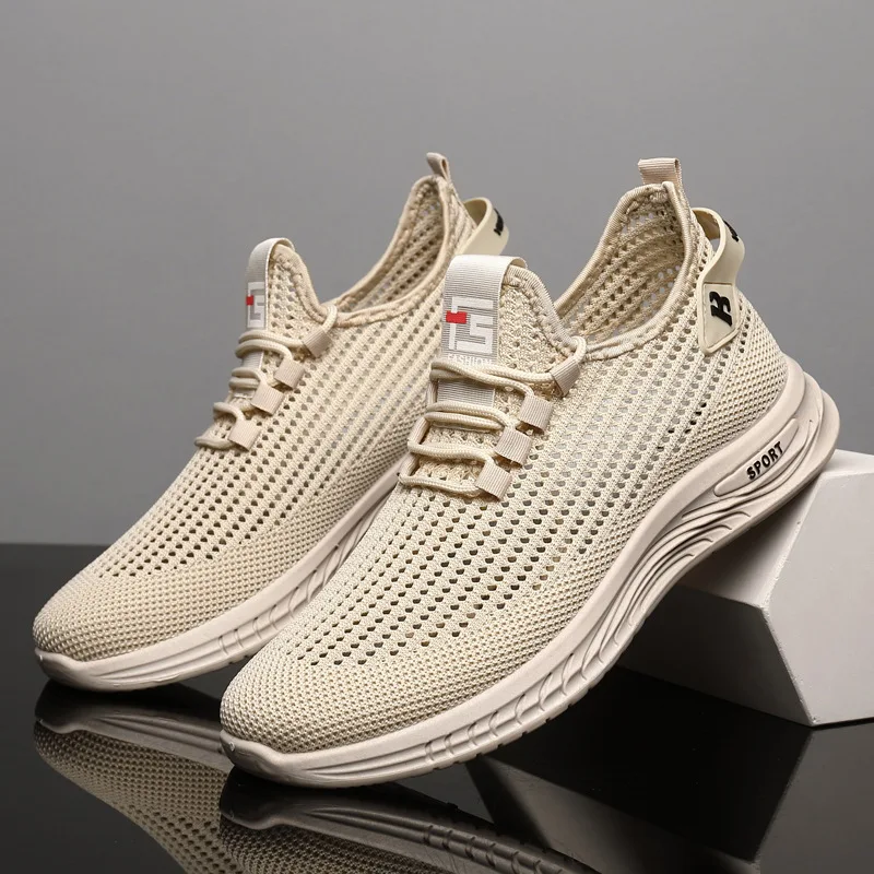 Men Mesh Knit Running Sneakers - Shock Absorbing Gym Trainers 评论和价格