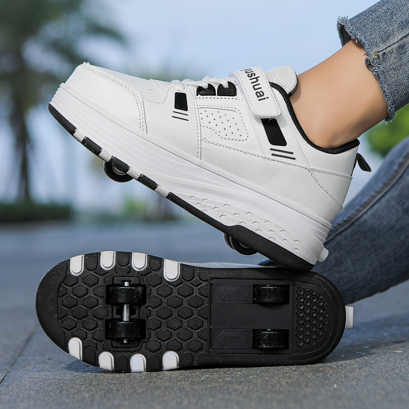 Kids 4‑Wheel Retractable Rolle - Running Shoes 评论和价格