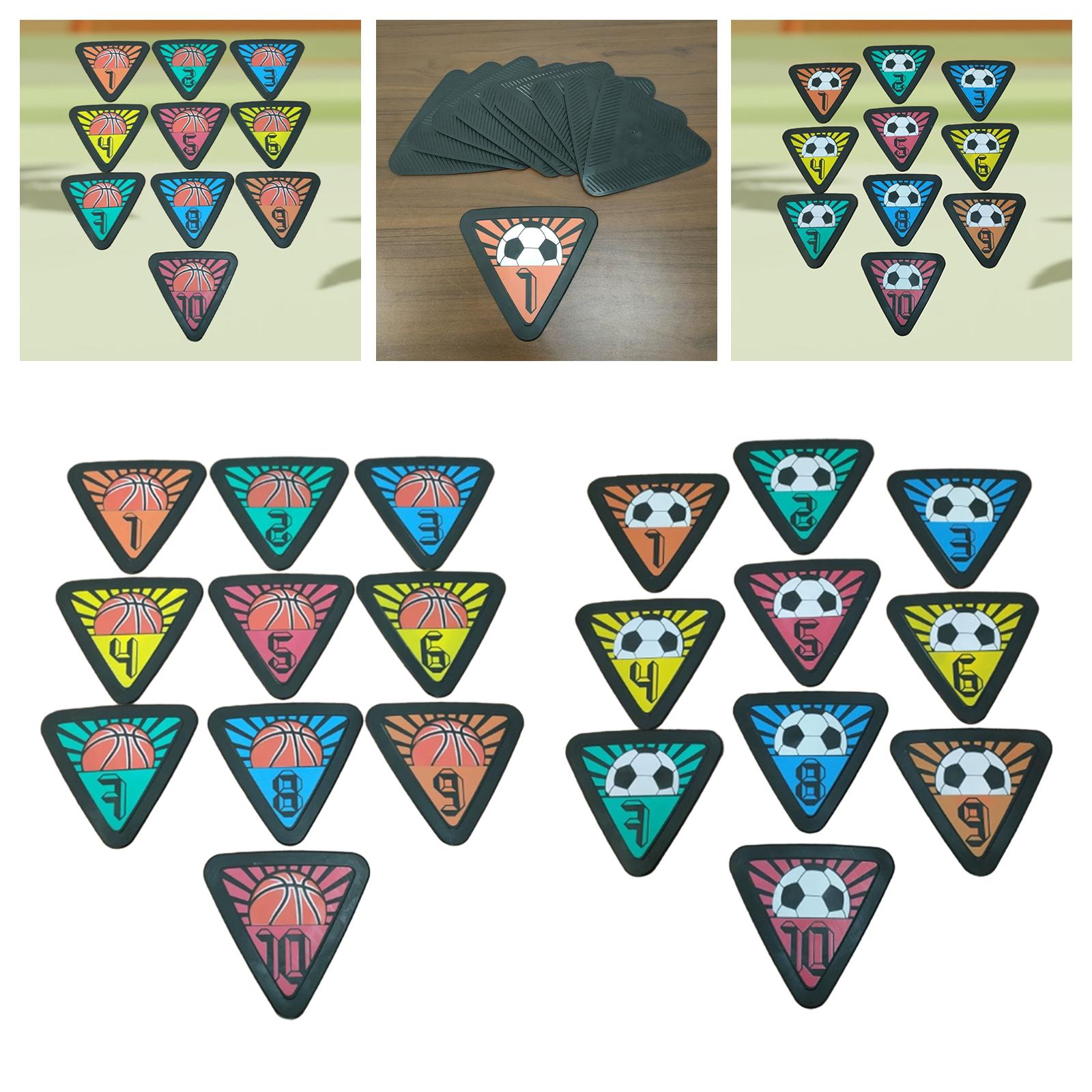 10x Numbered Floor Spot Marker - Shock Absorbing Gym Trainers 评论和价格